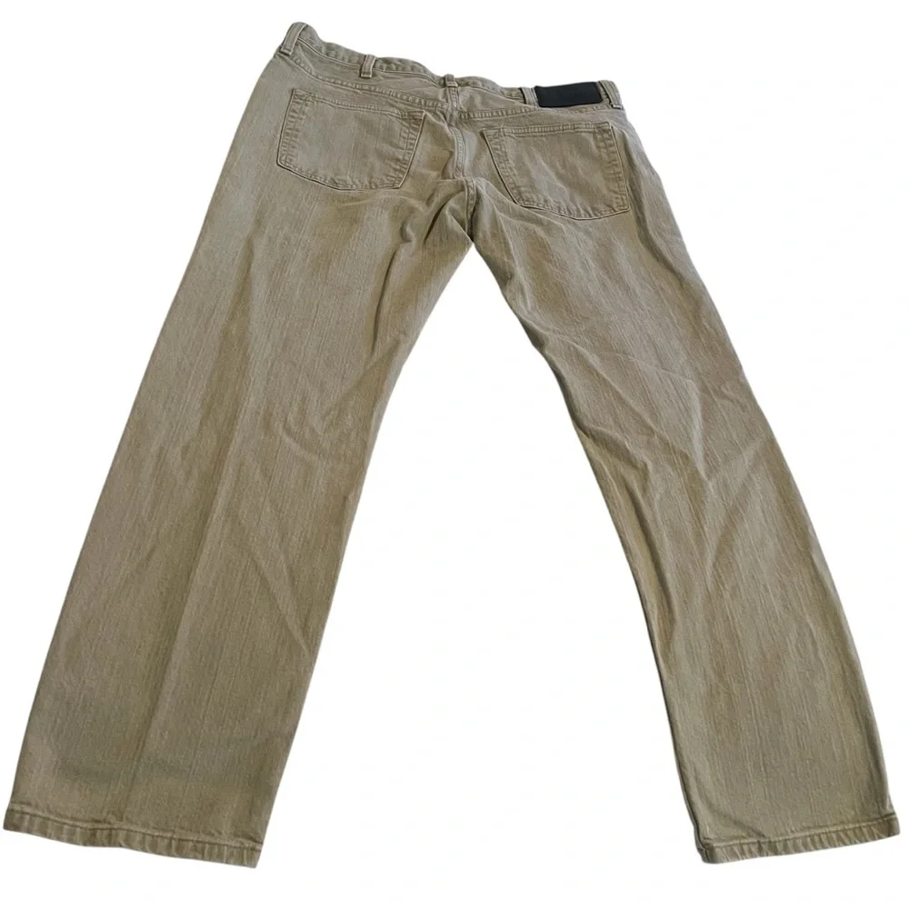 Vintage Eddie Bauer Jeans Men 38x30‎ Beige Straight Leg Baggy Outdoors (36x29)